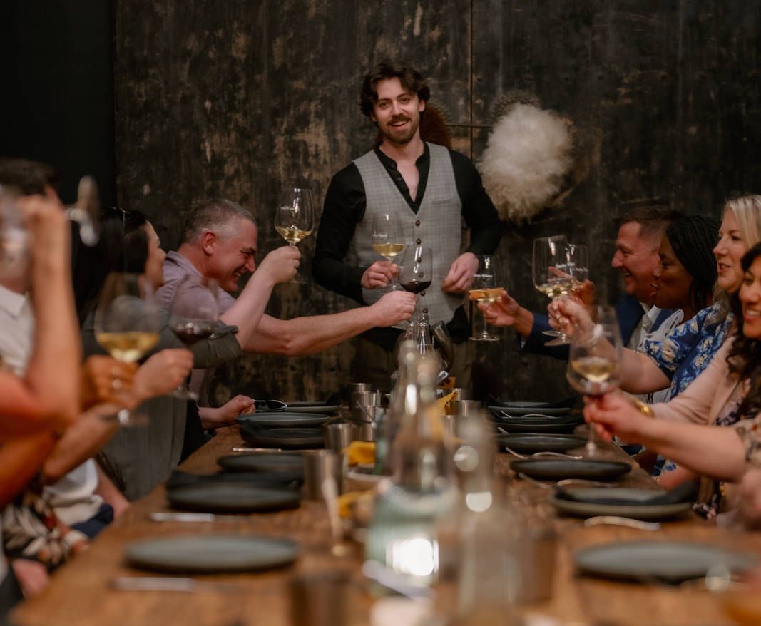 Daniel toasting