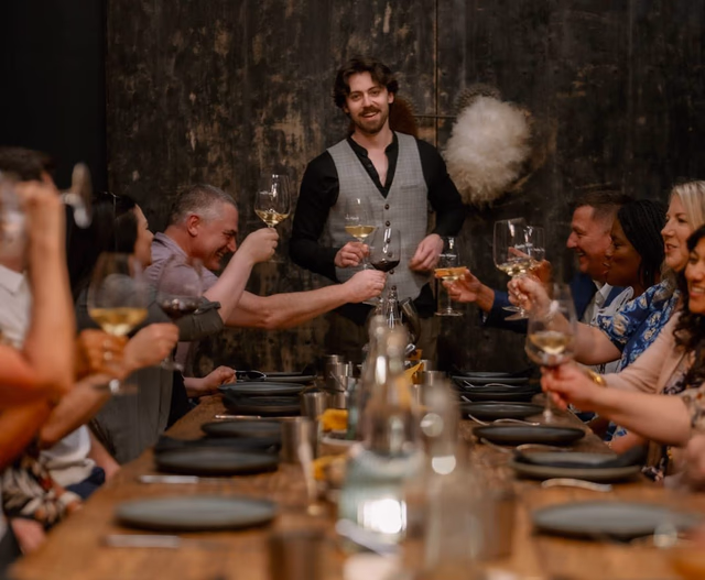 Daniel toasting