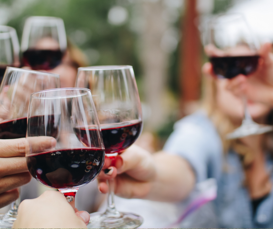 Georgian wine in glasses